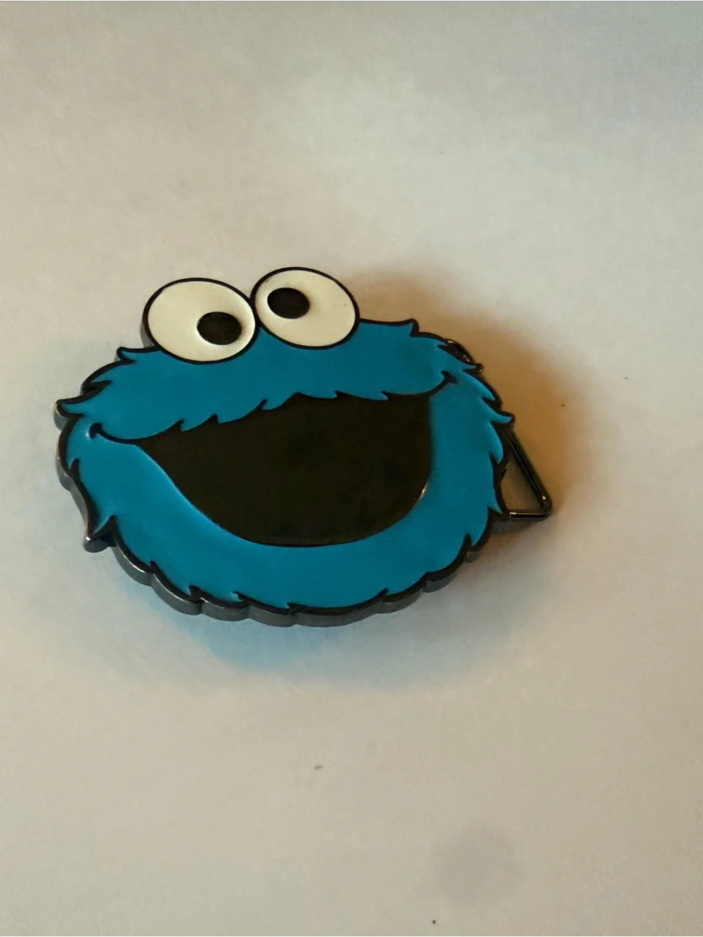 Blue Cookie Monster Kids Belt Buckle
